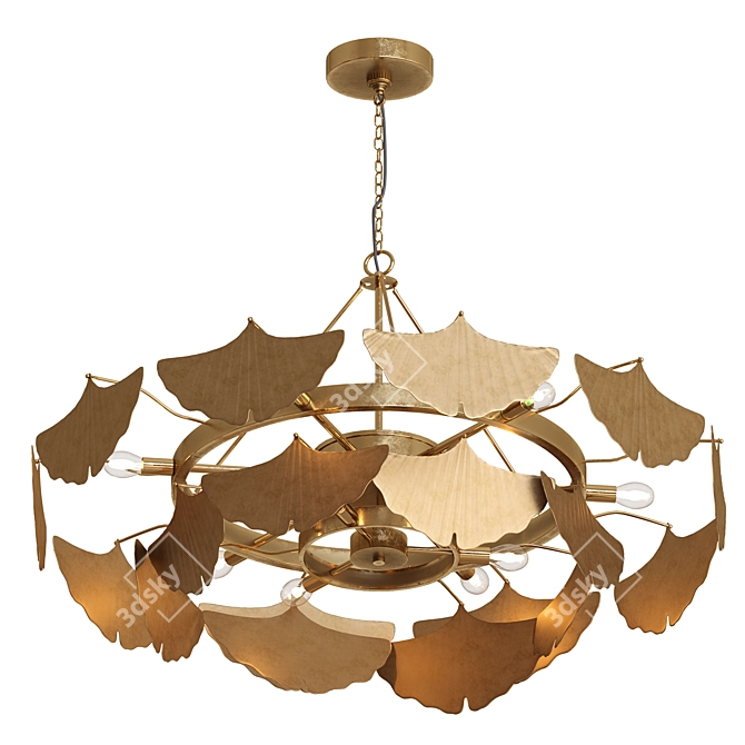 Glamour Glow Chandelier 3D model image 4