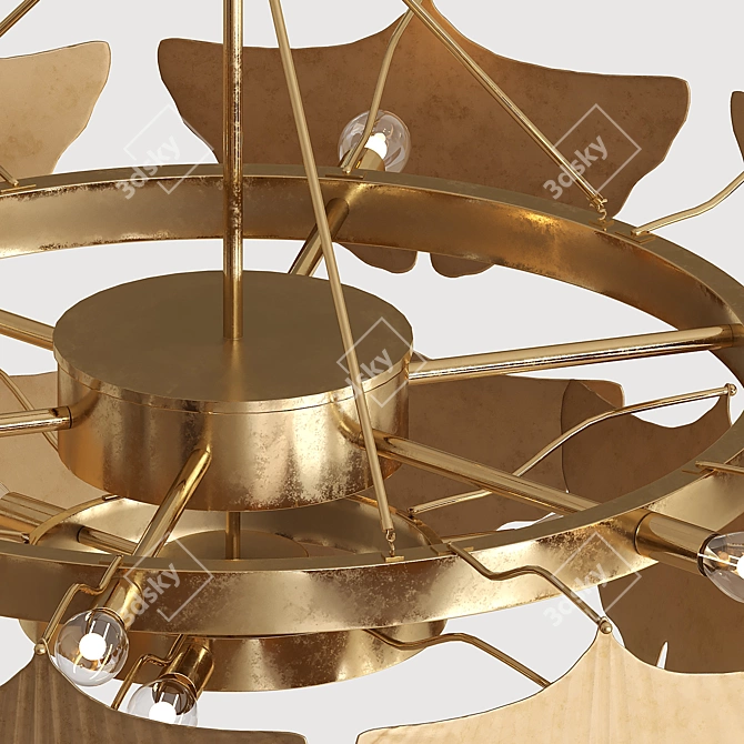 Glamour Glow Chandelier 3D model image 7