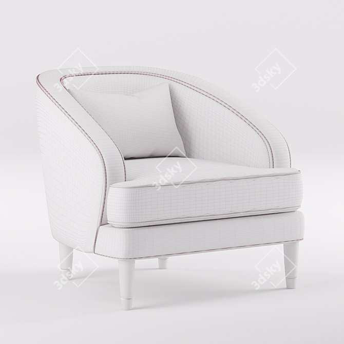 Parker Knoll 150 Fitzroy Chair 3D model image 3