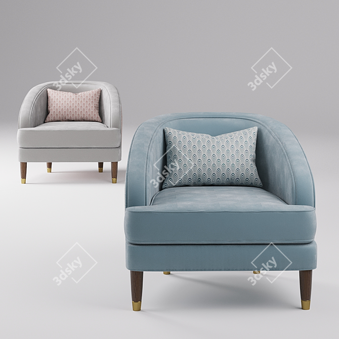 Parker Knoll 150 Fitzroy Chair 3D model image 4