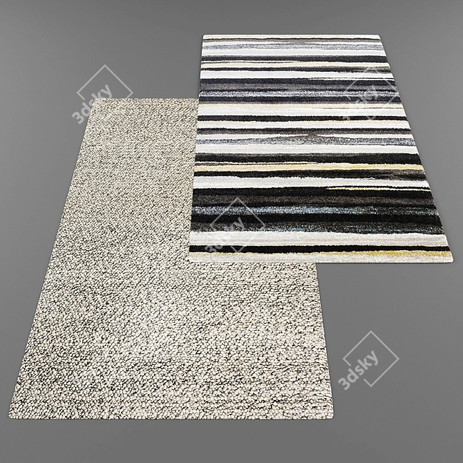 Modern Style Rug Collection 3D model image 1