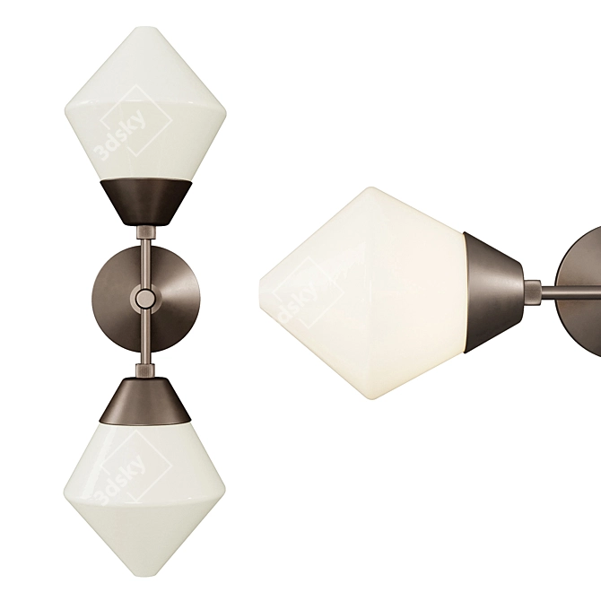 Waits Outdoor Sconce - Stylish, Sleek, and Weatherproof 3D model image 1