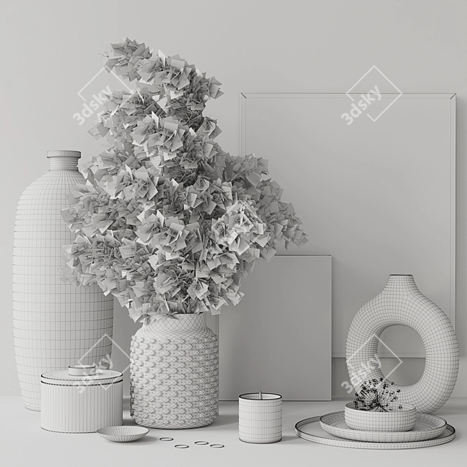 Modern Minimalist Decor Set 3D model image 4