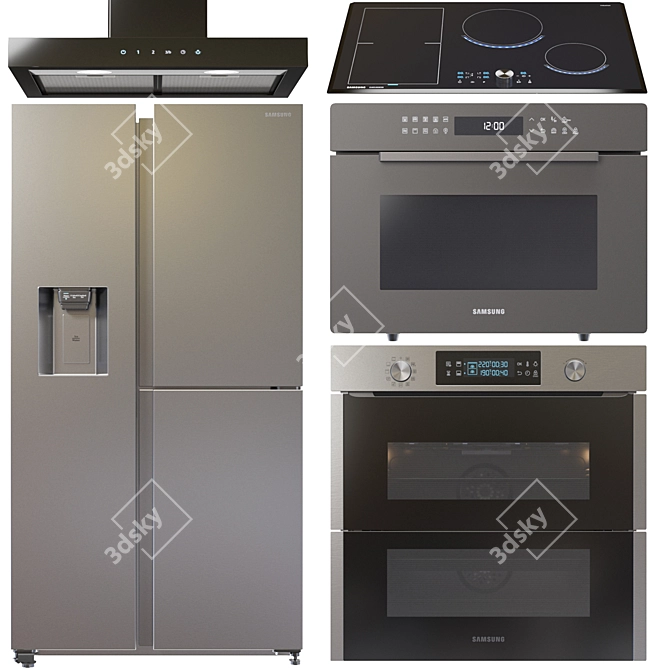 Set Samsung Appliance - Complete Your Kitchen with High-Quality Technology 

Samsung Kitchen Appliance Bundle - Upgrade Your Culinary Experience 

Ultimate 3D model image 5