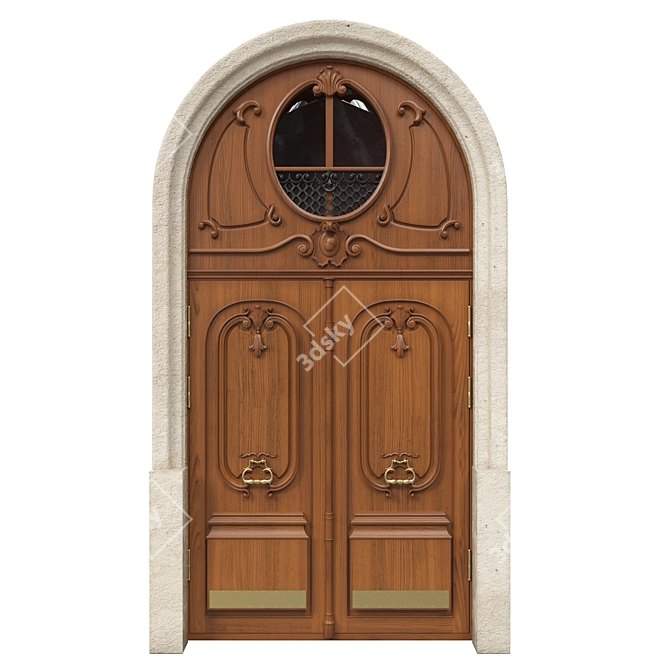 Classic 3D Max Door: 1470mm x 3000mm 3D model image 1