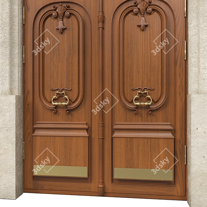 Classic 3D Max Door: 1470mm x 3000mm 3D model image 3