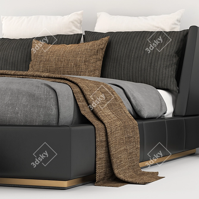 Modern Centimeter-Sized Bed 3D model image 3