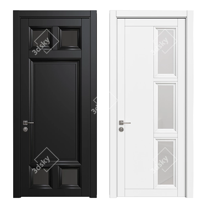 Elegance Door: Interior Beauty 3D model image 1