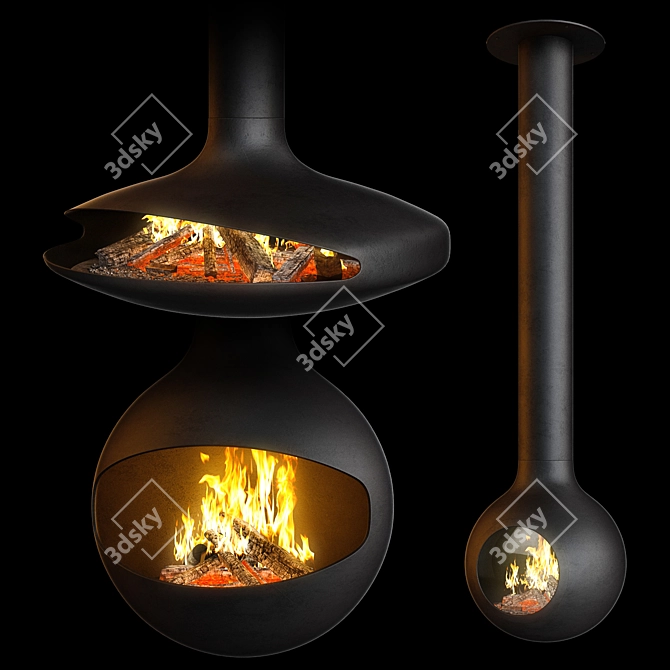Focus Creation 2 Fireplace Set 3D model image 3