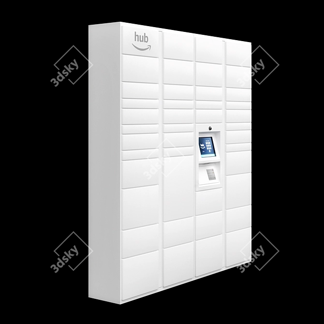 Amazon Hub Locker: Convenient Delivery Alternative 3D model image 3