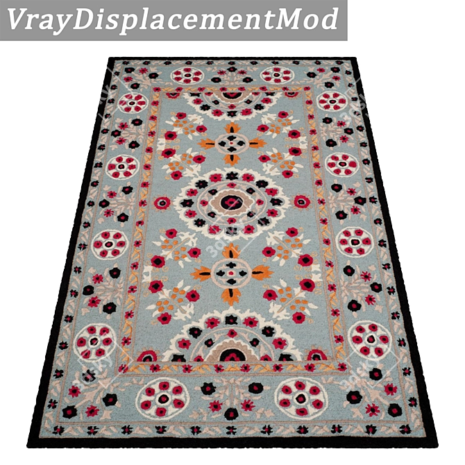 Luxury Rug Collection Set - Premium Quality Textures 3D model image 3