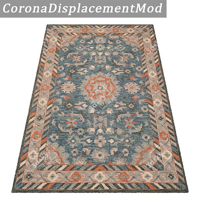 Title: Luxury Carpet Set - High-Quality Textures! 3D model image 4