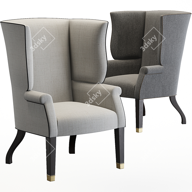 Luxury Tyringham Chair by John Boone 3D model image 1