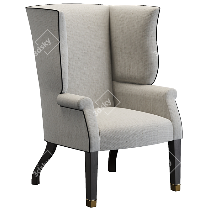 Luxury Tyringham Chair by John Boone 3D model image 3