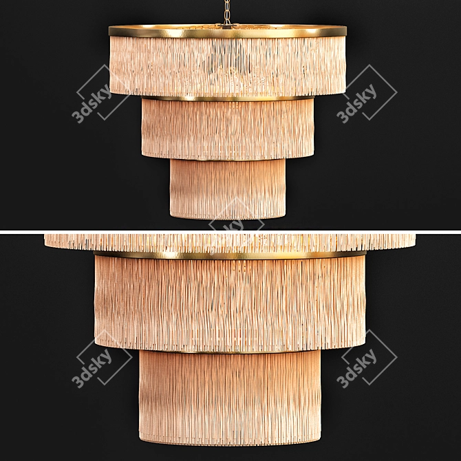 Sophisticated Modern Lampshade 3D model image 1