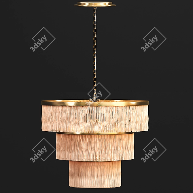 Sophisticated Modern Lampshade 3D model image 2