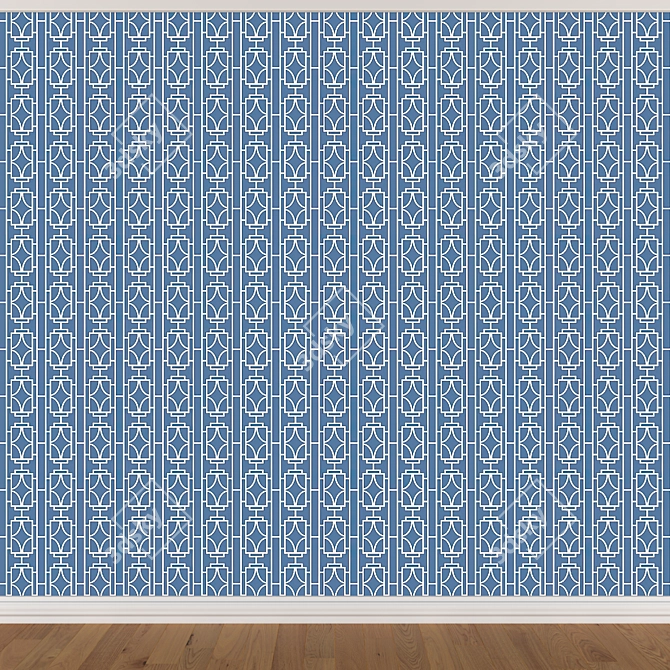 Seamless Wallpaper Set - 3 Colors 3D model image 3