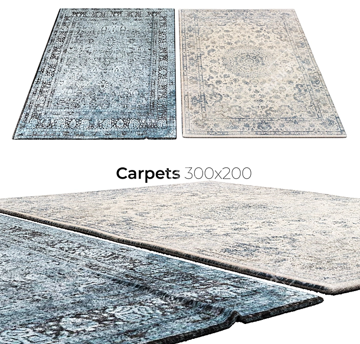 Elegant Home Carpets 3D model image 1