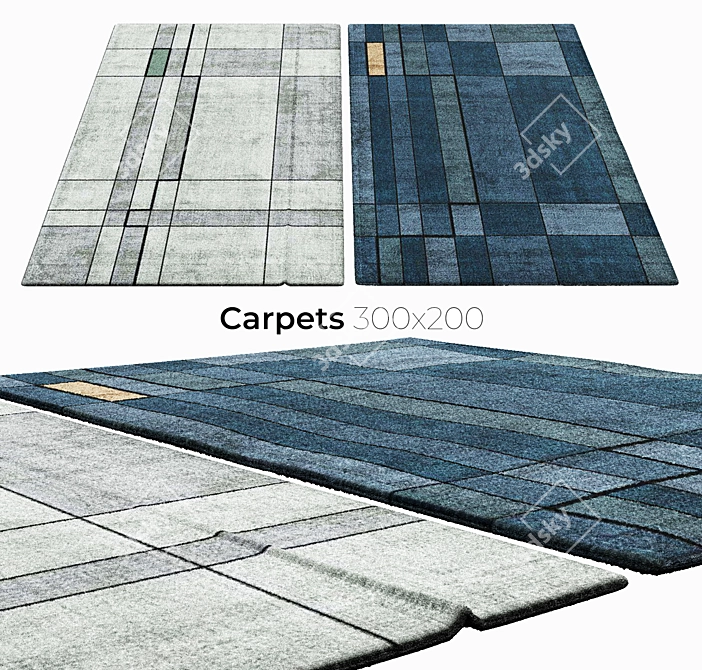 Elegant Interior Carpets 3D model image 1