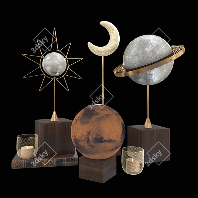 Modern Decor Set 2015 3D model image 1