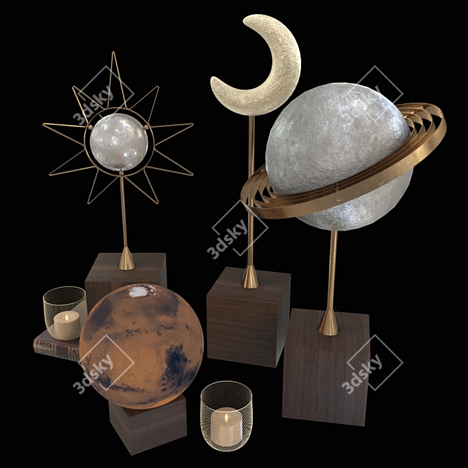 Modern Decor Set 2015 3D model image 2