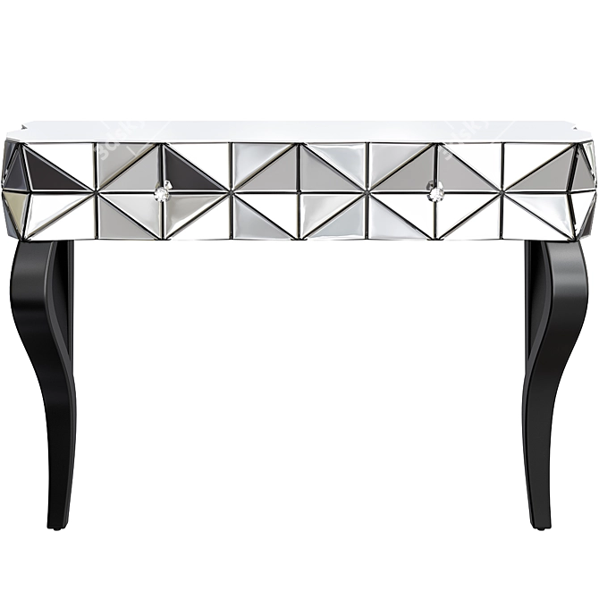 Soho Mirrored Glass Console Table 3D model image 4