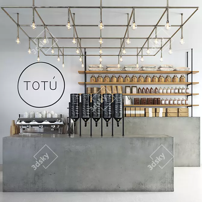 Totu Cafe: High-Quality 3D Model 3D model image 5
