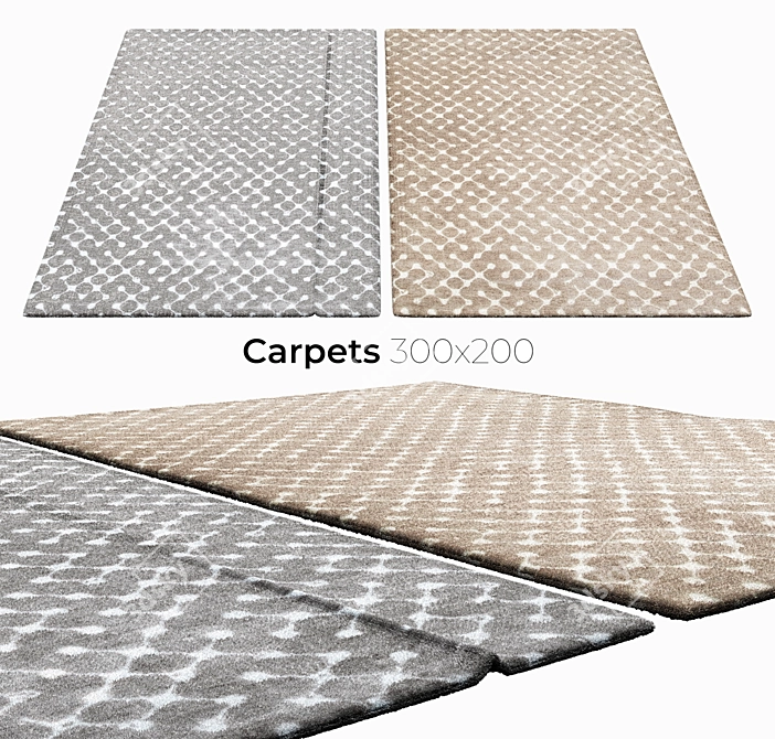 Elegant Interior Carpets 3D model image 1