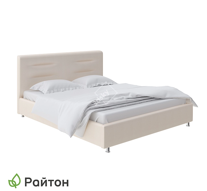 Nuvola-8 Modern Bed 3D model image 1