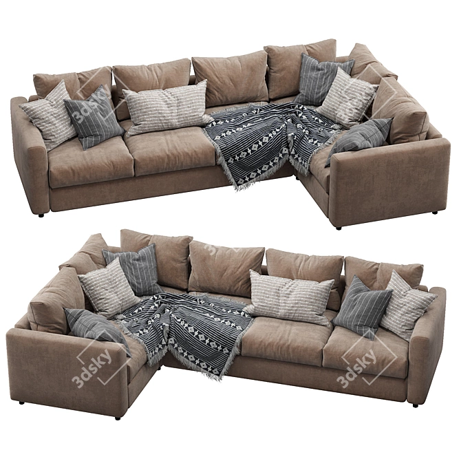 Ikea Vimle - Stylish and Versatile Sofa 3D model image 2