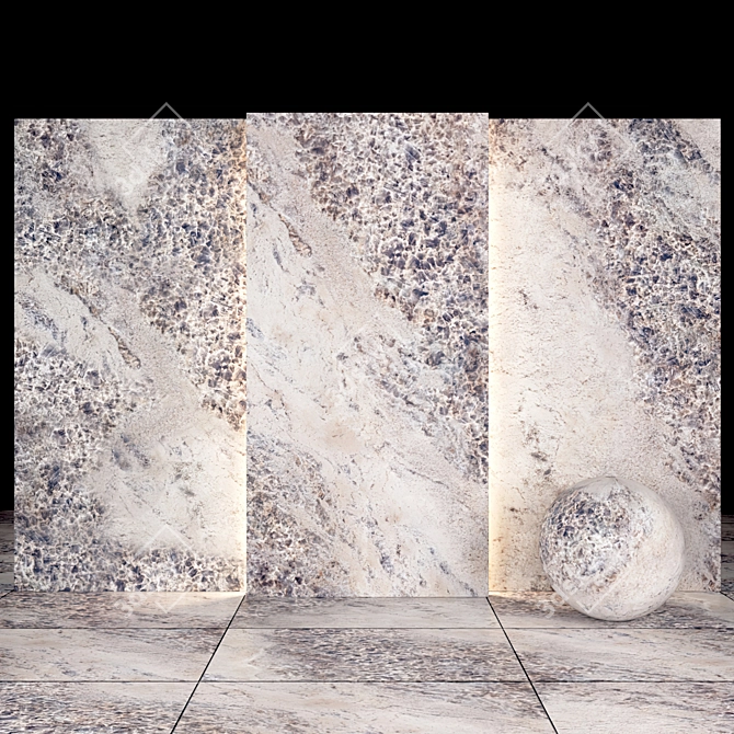 Lustrous Opal Stone Slabs 3D model image 1