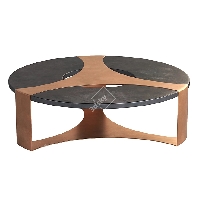 Modern Halley Center Table 3D model image 1