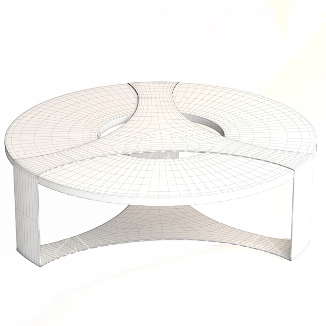 Modern Halley Center Table 3D model image 3