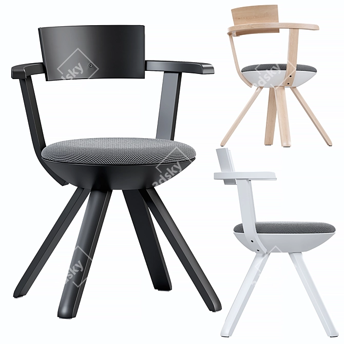 Artek Rival Chair - Sleek and Stylish 3D model image 1