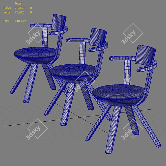 Artek Rival Chair - Sleek and Stylish 3D model image 5