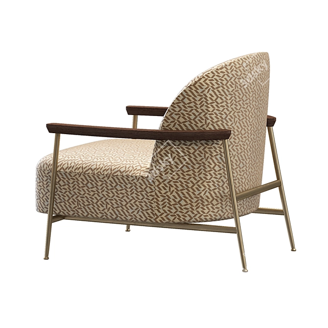 Elegant Sejour Lounge Chair by Gubi 3D model image 2