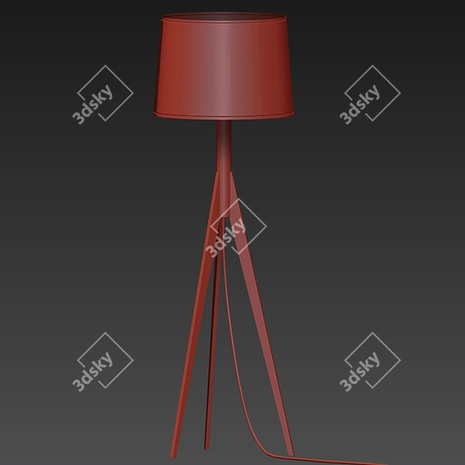 Elegant Illumination: Eden Floor Lamp 3D model image 2