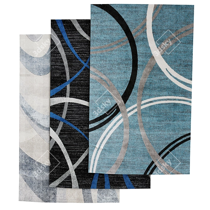 3D Max Rugs: Three Designs 3D model image 1