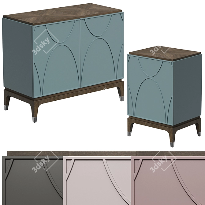 Majorelle Chest of Drawers 3D model image 1