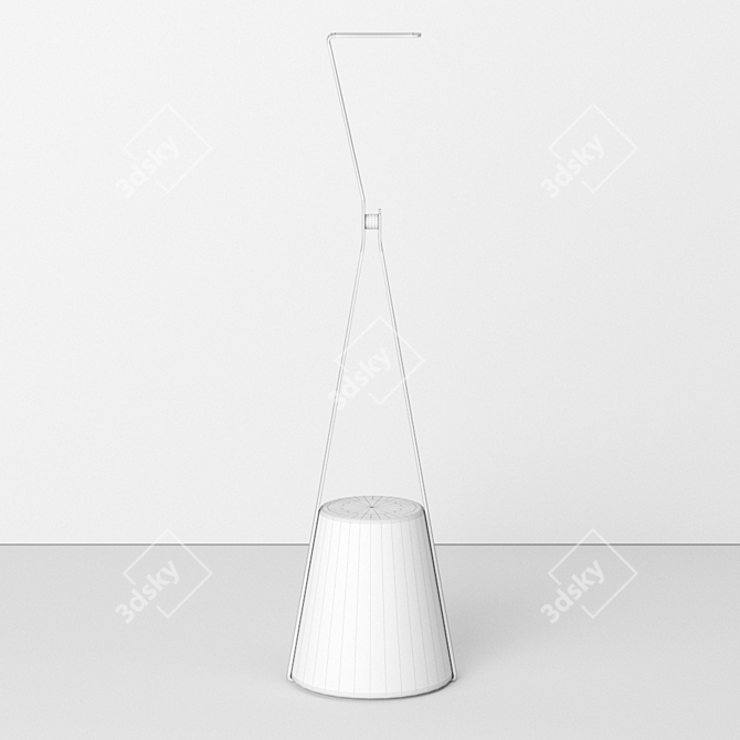 Sleek Door Stopper Stand 3D model image 3