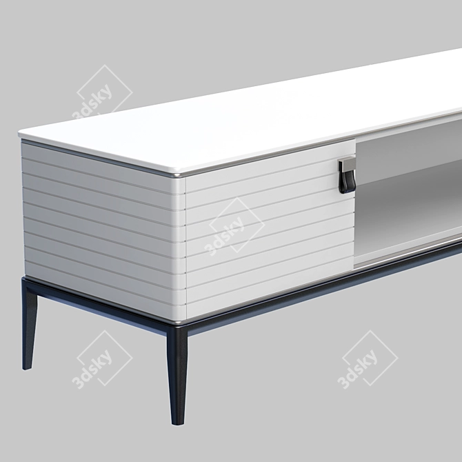 Levanzo Low Chest: Sleek and Stylish 3D model image 2