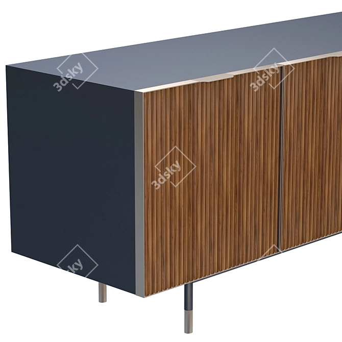 Elegant Garda Sideboard: Meroni Colzani 3D model image 2