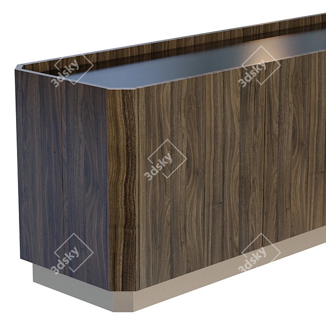 Elegant Lingotto Sideboard 3D model image 2