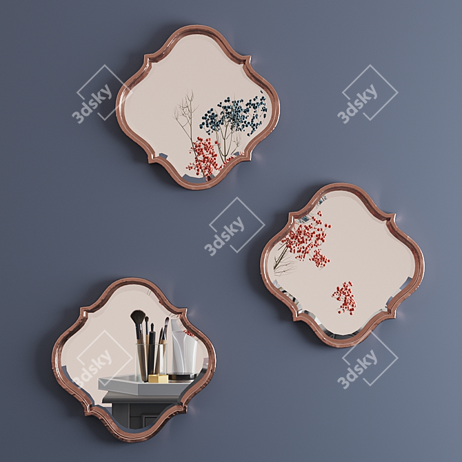 Elegant Kasbah Mirror: a Stylish Decor Accent 3D model image 3