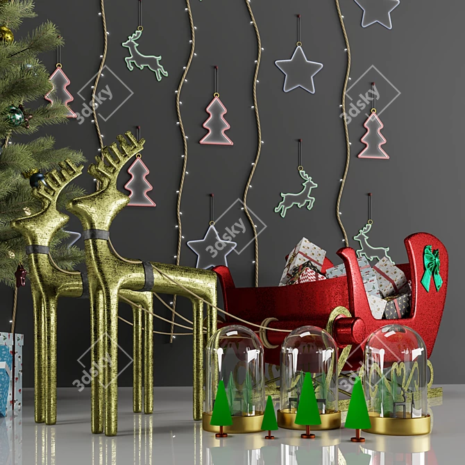 Christmas Decor Set 3D model image 2