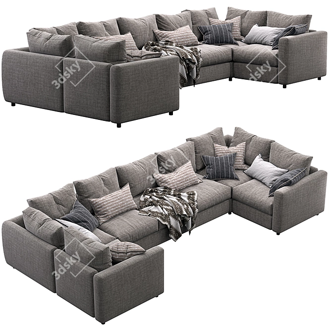 Ikea Vimle 2013 Corneat Sofa 3D model image 3