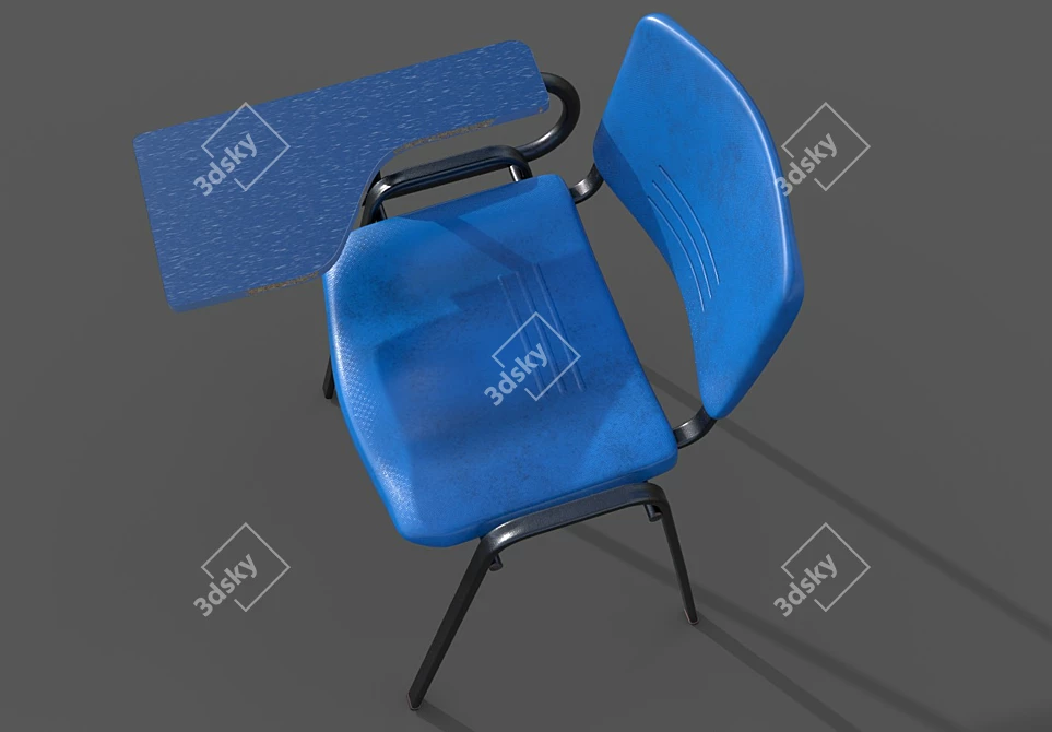 ComfortPlus School Chairs 3D model image 2