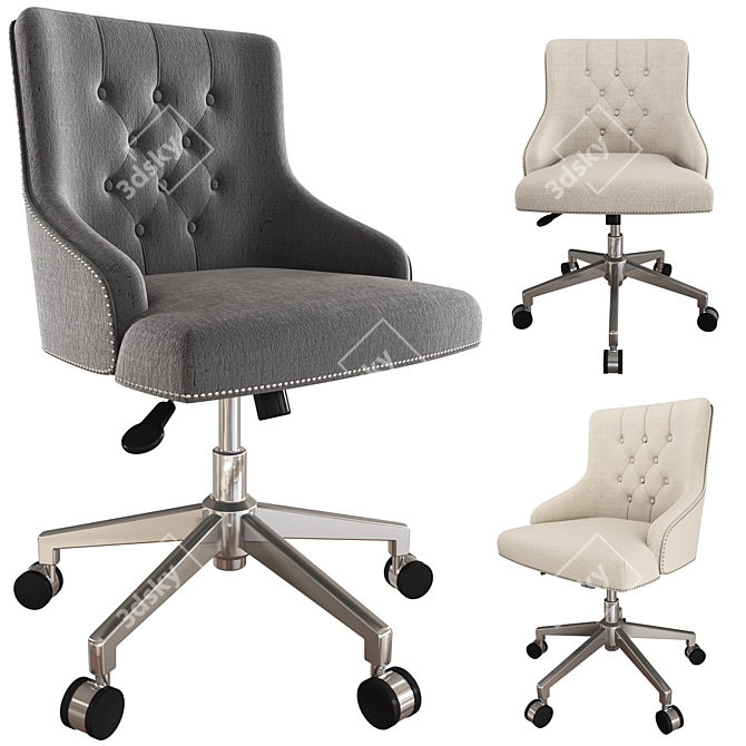 Modway Regent Tufted Office Chair 3D model image 1