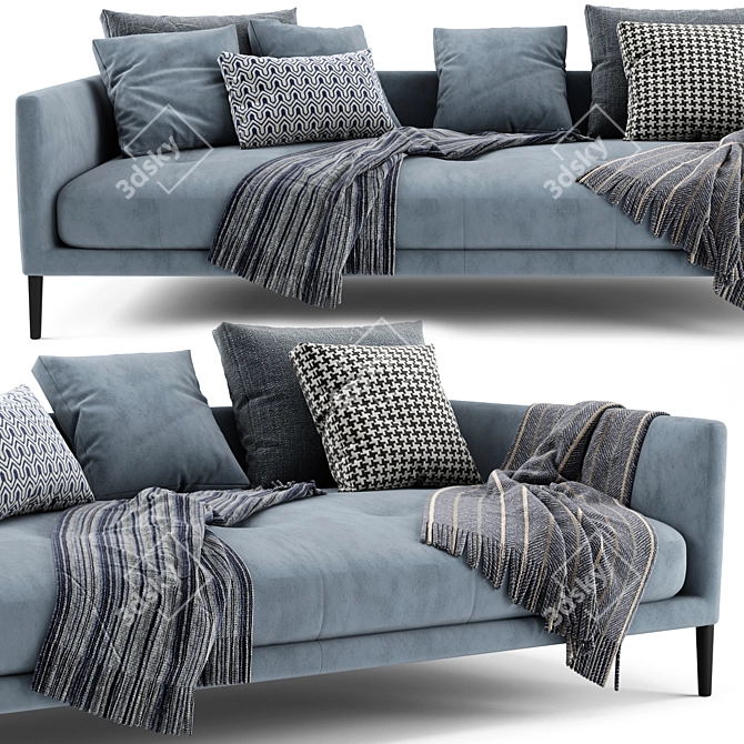 Elegant Bonaldo Coral Sofa 3D model image 2