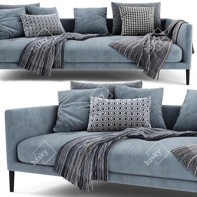 Elegant Bonaldo Coral Sofa 3D model image 3